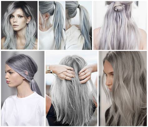 Grey Hair Beauty Trend Grey And Lilac Hair Inspiration Hair Color