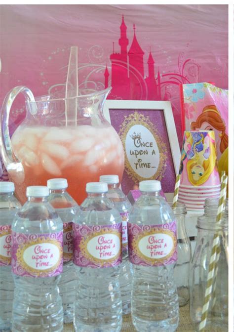 Disney Princess Water Bottle Labels Instant Download Etsy