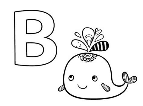 18 Desenhos Da Letra B Para Colorir E Imprimir Online Cursos