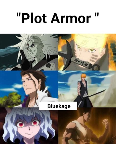 Anime Plot Armor Meme
