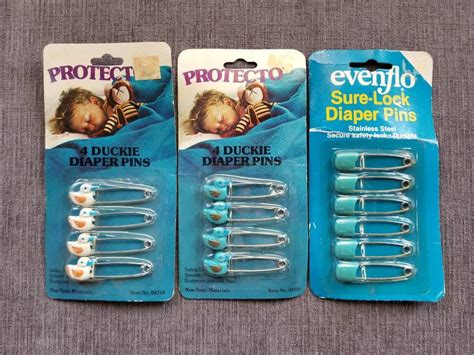 Vintage Diaper Pins Baby Safety Pins Etsy Diaper Pins Baby Safety