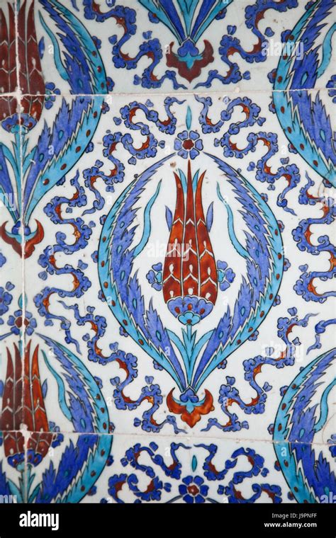 Turkey Istanbul Rüstem pasha s mosque interior view Iznik tiles medium