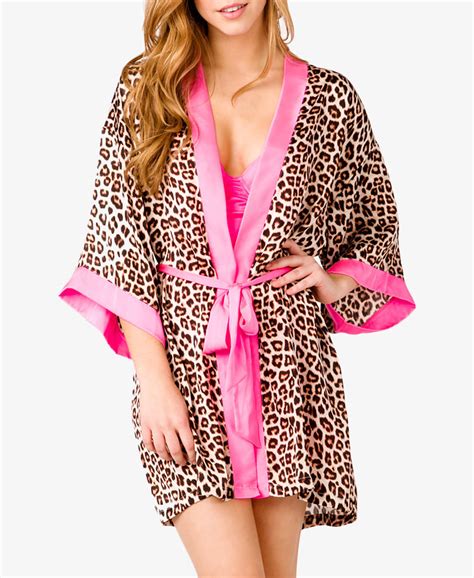 Check spelling or type a new query. Forever 21 Leopard Print Sleep Robe in Brown | Lyst