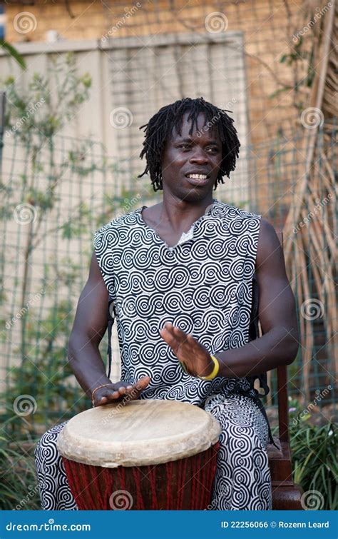 African Djembe Player Stock Photo Image Of Male Festival 22256066