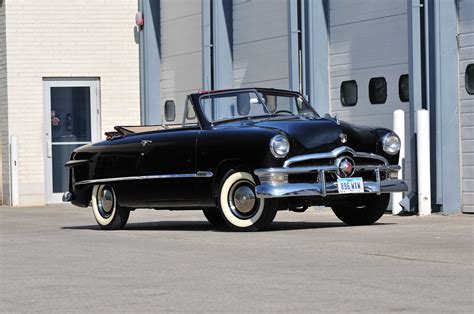 1950 Ford Custom Convertible Black Classic Old Vintage Usa 4288x2848 01 Wallpapers Hd