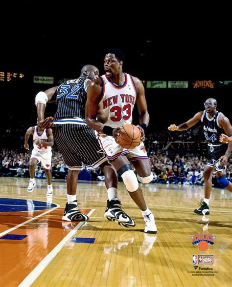Patrick Ewing V Shaquille Oneal New York Knicks 8 X 10 Basketball