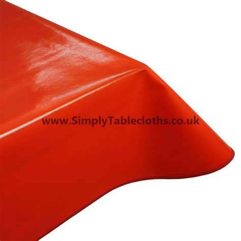 Plain Red Vinyl Pvc Tablecloth Simply Tablecloths Uk