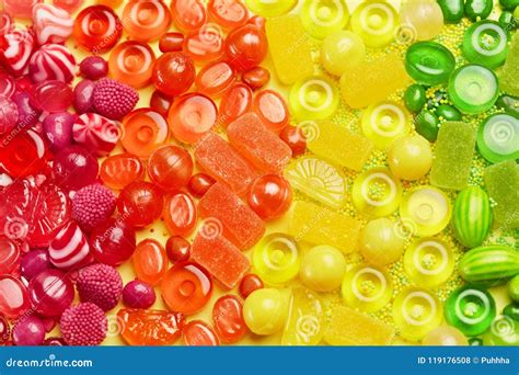 Rainbow Candy Colorful Sweets And Candies Stock Photo Image Of
