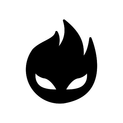 Icon Of Hellfire Vector Iconic Design Stock Illustration - Download