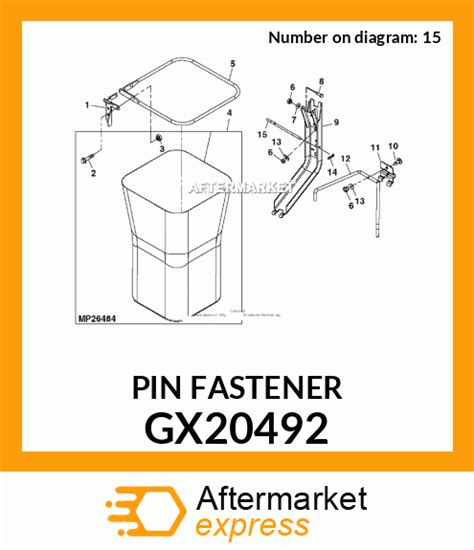 Gx20492 Pin Fastener Fits John Deere Price 932