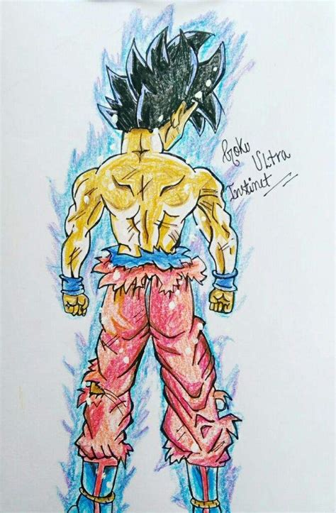 Goku Mastered Ultra Instinct Full Body Pencil Goku Drawing Land To Fpr