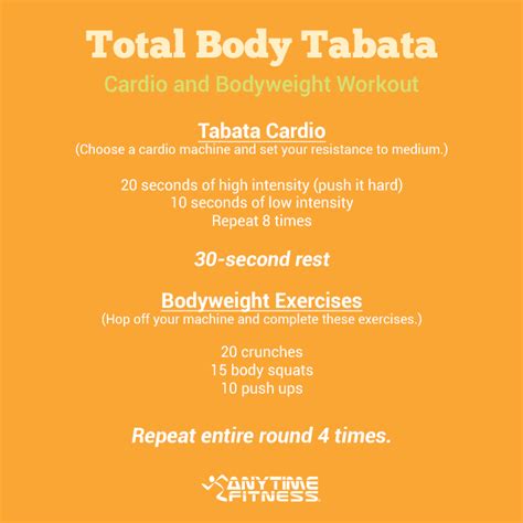 The tabata method was first designed by a japanese scientist named izumi tabata. Cardio Workout: Total Body Tabata | Tabata workouts ...