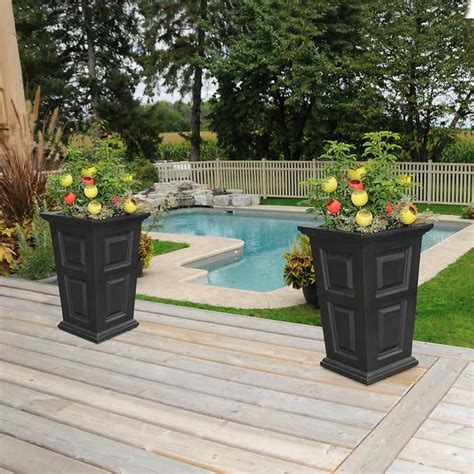 Get the best deal for metal garden tall planters from the largest online selection at ebay.com. Wyndham Tall Planter, 2-pack | Tall planters, Flower pots outdoor, Garden planter boxes