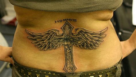 Angel Wing Cross Tattoos For Girls Pictures Fashion Gallery