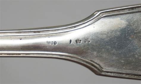 800 Silver Ladle With German Hallmarks 14 14 Inches Long