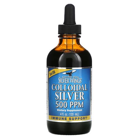 Natural Path Silver Wings Colloidal Silver Extra Strength 500 Ppm 4