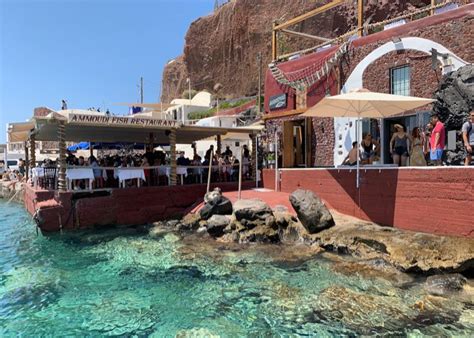 Ammoudi Fish Tavern In Ammoudi Bay Oia Santorini
