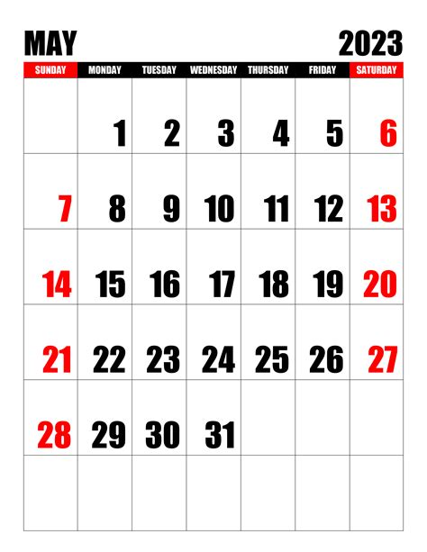 Calendar Of May 2023 Calendar 2023 With Federal Holidays