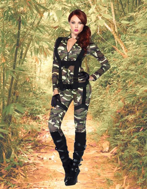Army Fancy Dress Costume Womens Ladies Armed Forces Military Costume