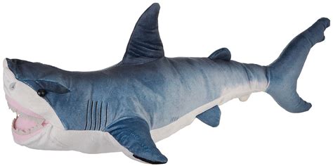 Wild Republic 26 Great White Shark Plush Toy One Size Grey Ebay
