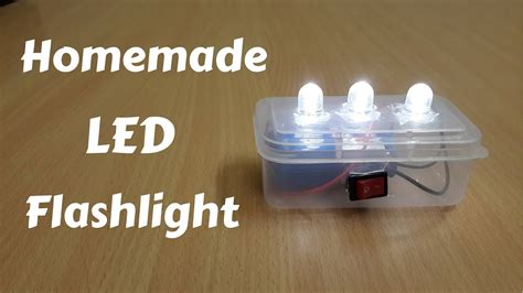 How To Make A Homemade Mini Led Flashlight Diy Youtube