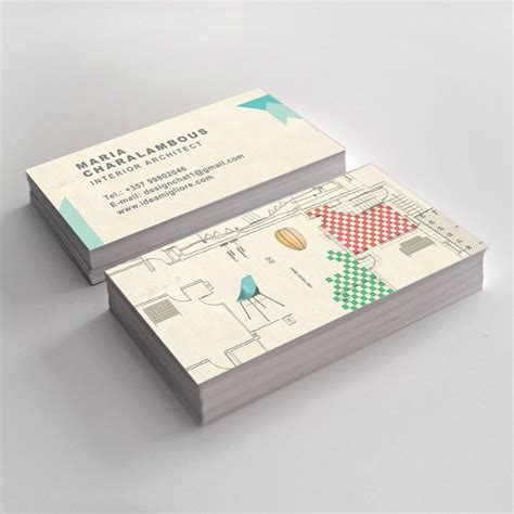 Interior Design Business Card Slim Image