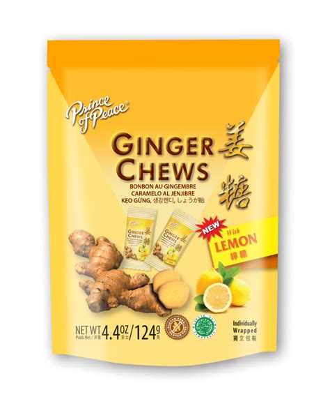 Prince Of Peace Ginger Candy Chews With Lemon 4 4 Oz The Natural Products Brands Directory