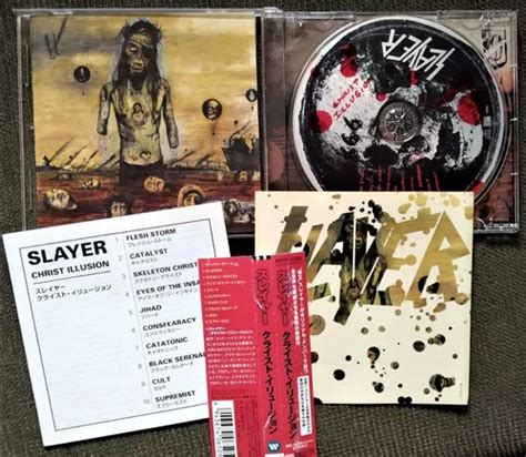 Slayer Christ Illusion Sticker Cd Japonés Like New Cuotas Sin