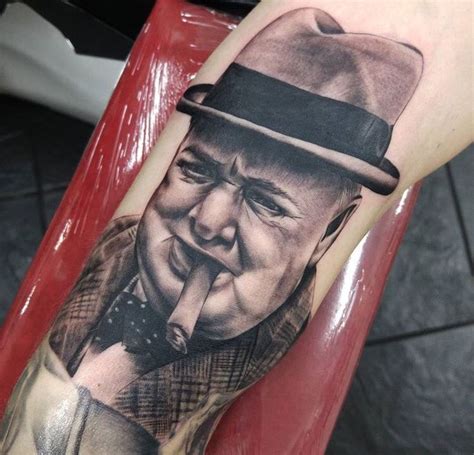Churchill Portrait Tattoo Portrait Tattoos