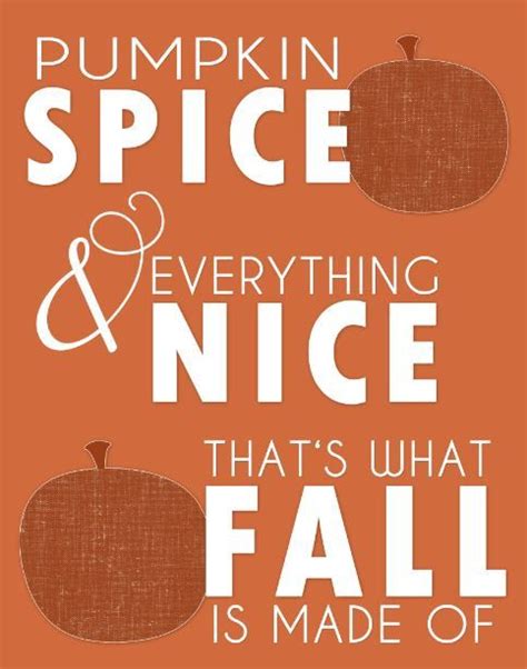 Pumpkin Spice And Everything Nice Thats What Fall Is Made Of Spice