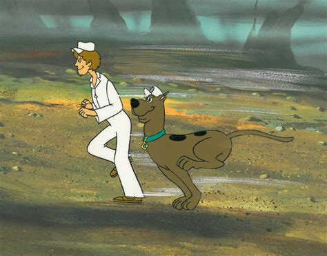 Scooby Doo And Shaggy Running Production Cel