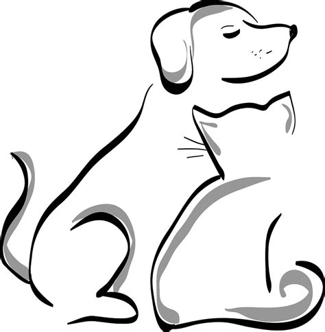 How To Draw A Cat And Dog Really Easy Drawing Tutorial Clip Art Library