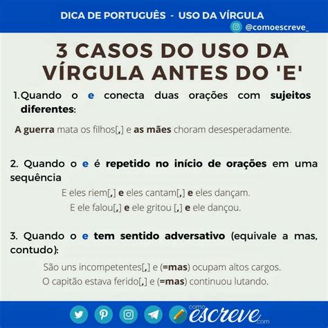 O Entendimento Do Uso Das Virgulas BRAINSTACK