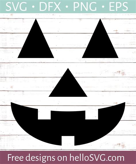 Pumpkin Face SVG - Free SVG files | HelloSVG.com