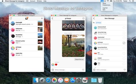 I had to look at the phone every time to look at instagram comments and messages (direct). Direct Message for Instagram for Mac - Download