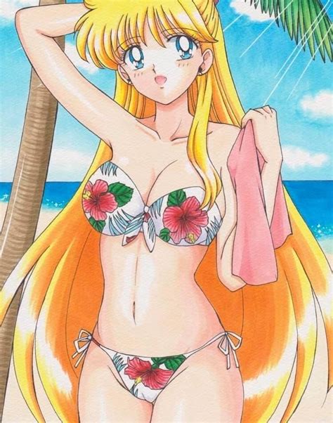 Safebooru Aino Minako Bikini Bikini Top Bishoujo Senshi Sailor Moon Blonde Hair Bra