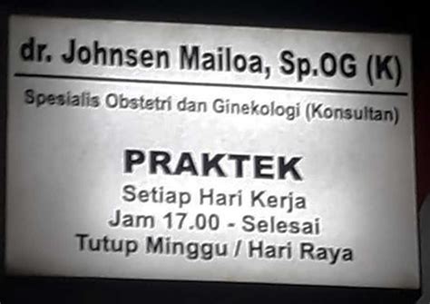 Alamat Dokter Spesialis Kebidanan Kandungan Di Kota Makassar Sulawesi Selatan JADWAL DOKTER