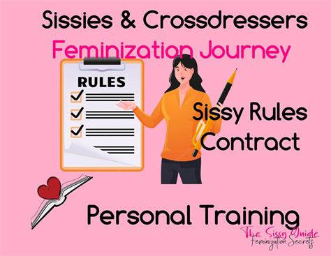 sissy rules contract personal training for sissies and crossdressers feminization training and