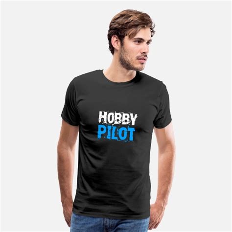 Hobby Pilot Mens Premium T Shirt Spreadshirt Sweat Shirt Tee Shirt