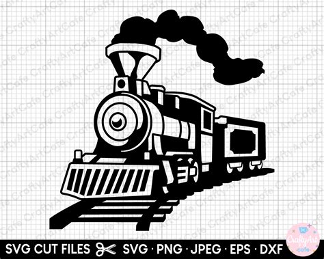 Train Clipart Svg Png Locomotive Clipart Svg Png Commercial Use Cricut Cut File Cutting Etsy