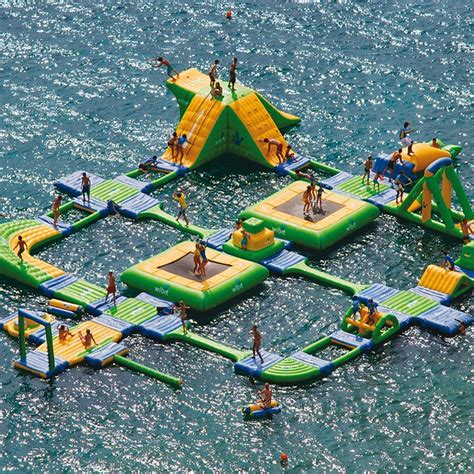 Test Your Skills On This Epic Floating Obstacle Course Inflatable