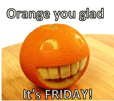 Orange You Glad Orange We All Nothing Like A Funny Orange To Get You