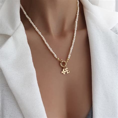 Promise Organic Pearls Necklace Gold Electroplated
