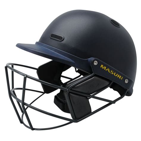Masuri Cricket Advance Helmet Navy Batting Head Protection Faceguard Ebay
