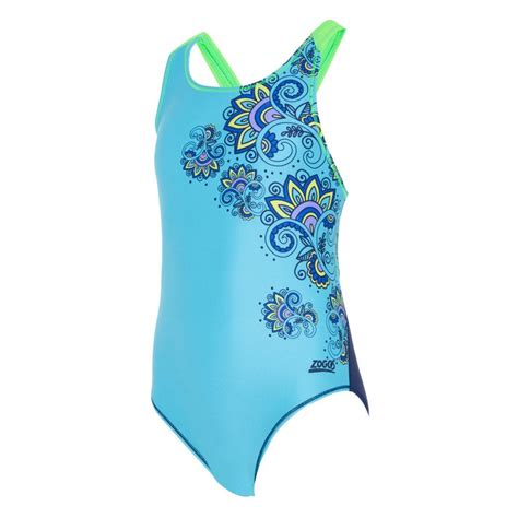Zoggs Girls Maroccan Flyback Swimsuit Sport From Excell Sports Uk