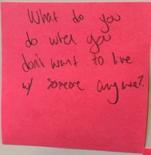 What Do You Do When You Dont Want To Live W Someone Anymore The Answer Wall