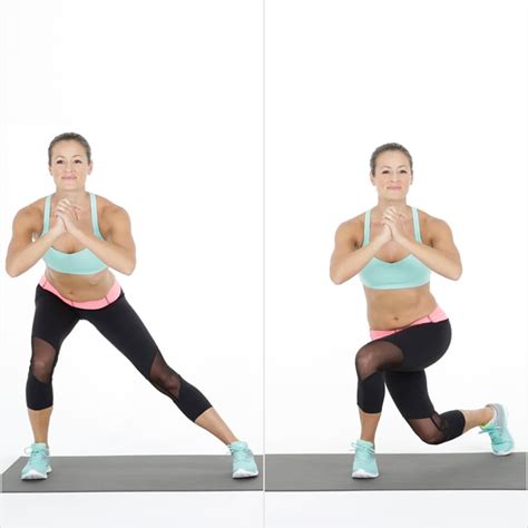 Side Lunge To Curtsy Squat Bodyweight Workout For Legs And Abs