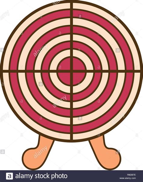 Target Shooting Isolated Icon Stock Vector Image And Art Alamy