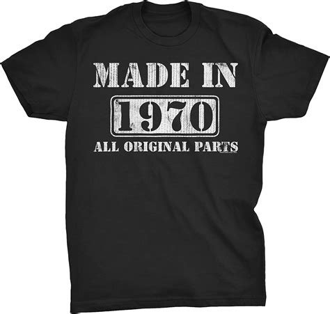 51st Birthday Shirt For Men Made In 1970 All Original Parts Amazon Ca Clothing And Accessories