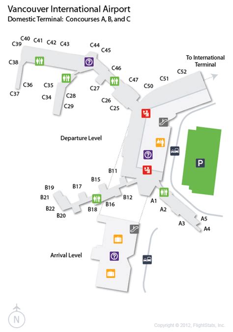 Vancouver Airport Terminal M Map